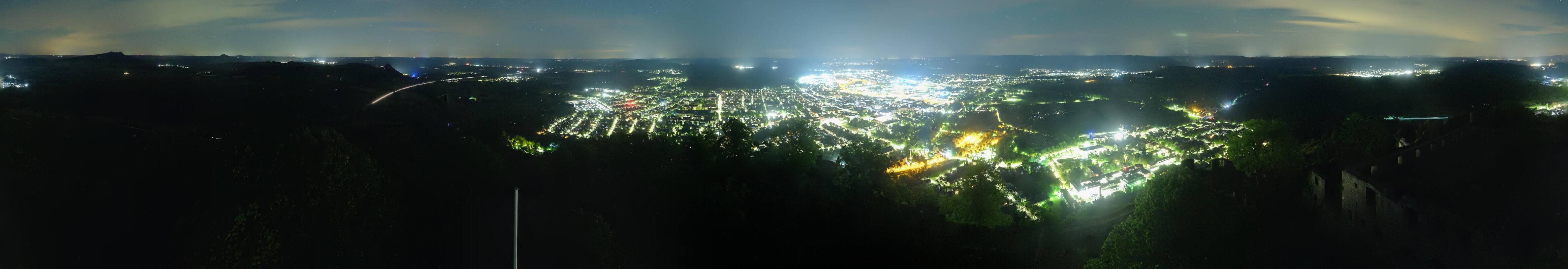 Archiv Foto Webcam Blick auf Singen von der Festung Hohentwiel