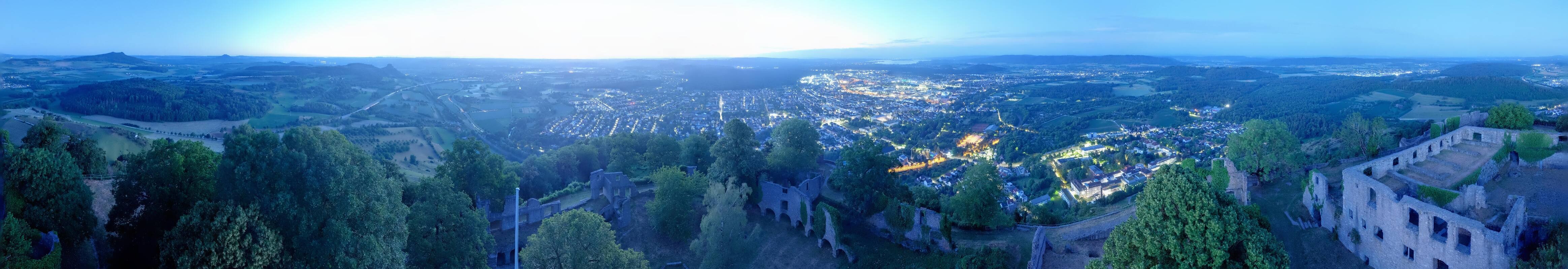 Archiv Foto Webcam Blick auf Singen von der Festung Hohentwiel