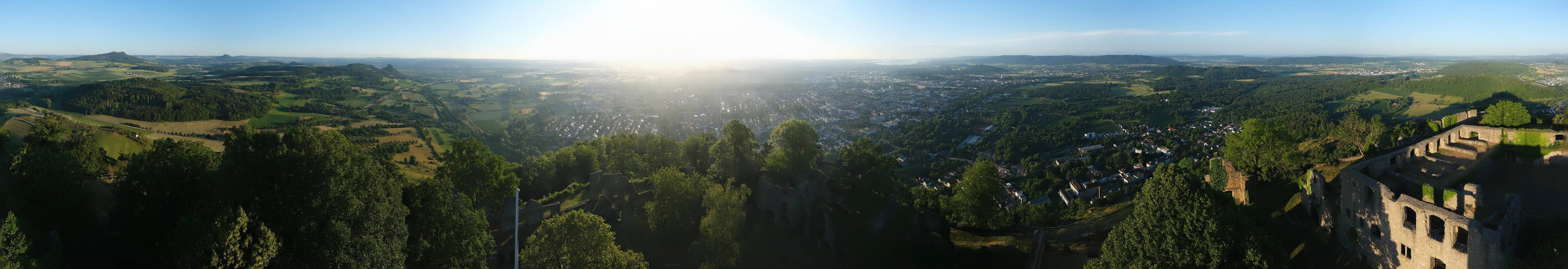 Archiv Foto Webcam Blick auf Singen von der Festung Hohentwiel