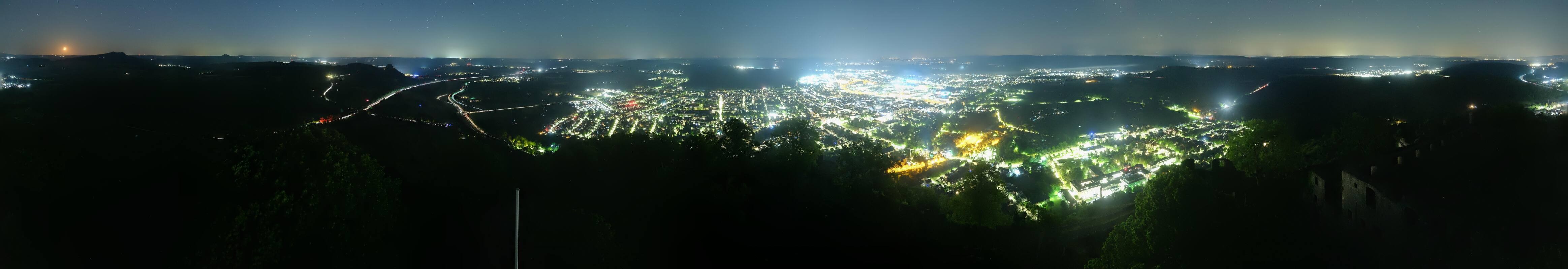 Archiv Foto Webcam Blick auf Singen von der Festung Hohentwiel