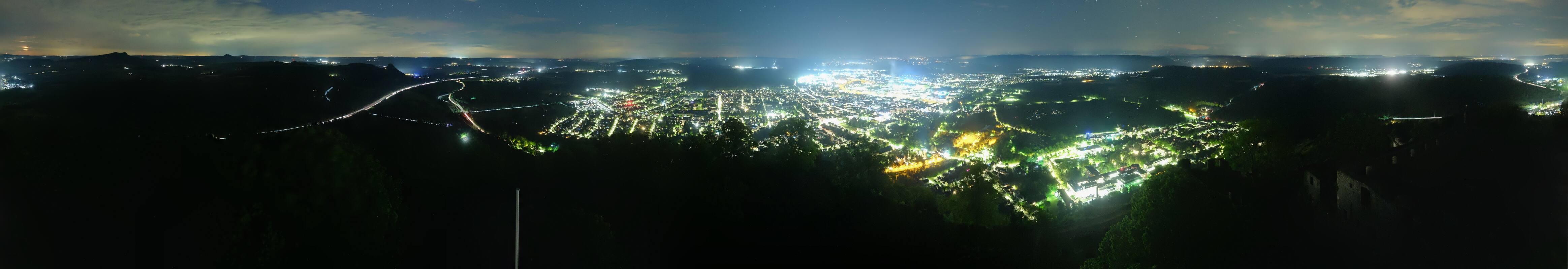 Archiv Foto Webcam Blick auf Singen von der Festung Hohentwiel