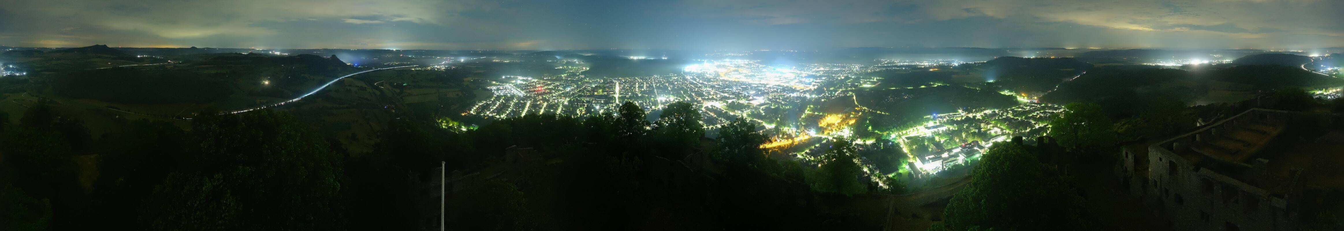 Archiv Foto Webcam Blick auf Singen von der Festung Hohentwiel
