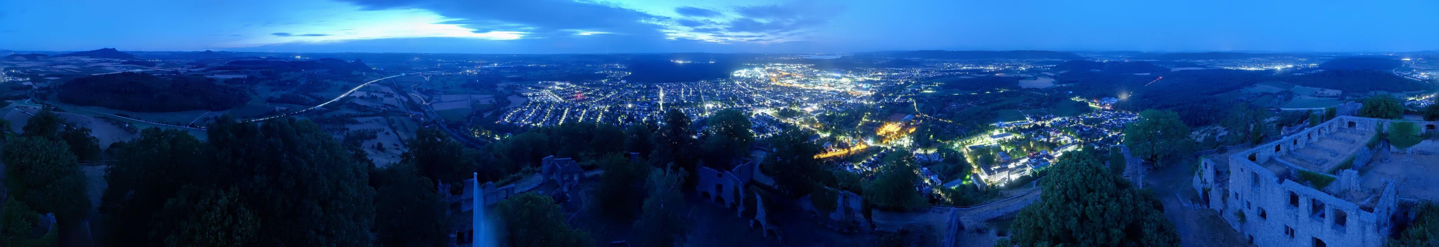 Archiv Foto Webcam Blick auf Singen von der Festung Hohentwiel
