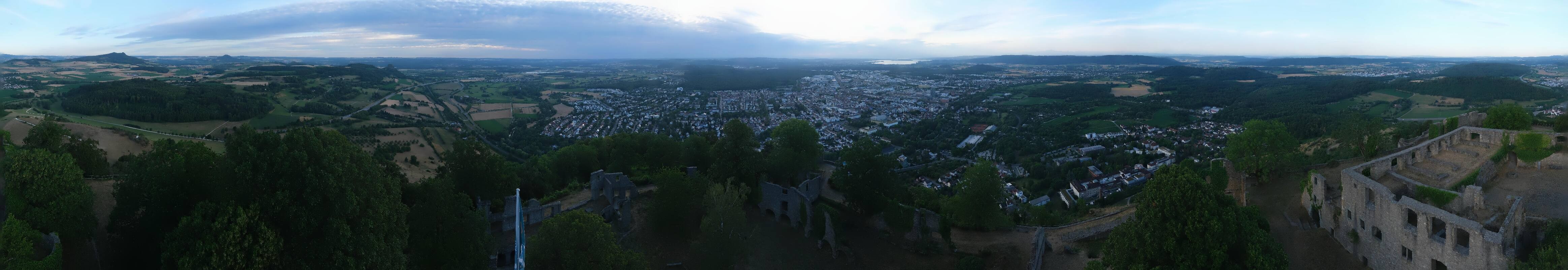 Archiv Foto Webcam Blick auf Singen von der Festung Hohentwiel