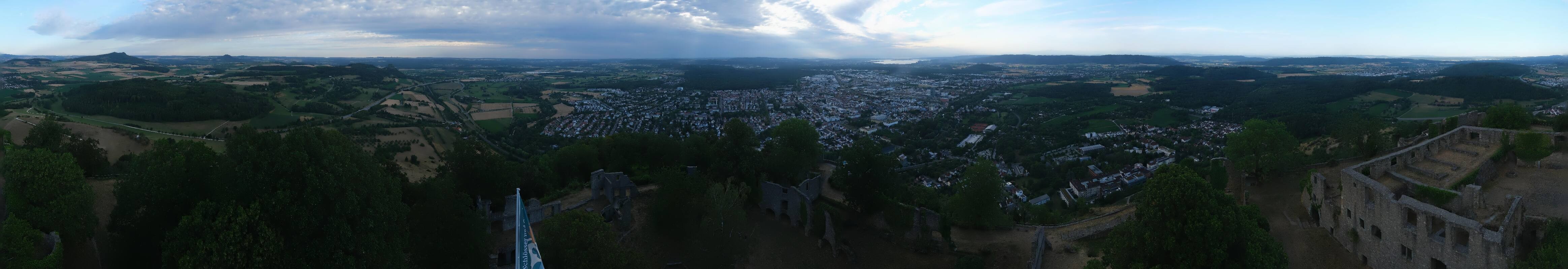Archiv Foto Webcam Blick auf Singen von der Festung Hohentwiel