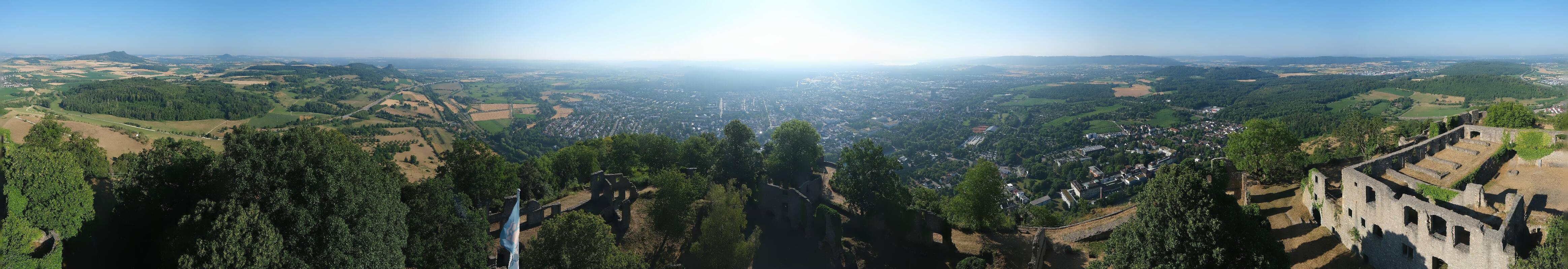 Archiv Foto Webcam Blick auf Singen von der Festung Hohentwiel