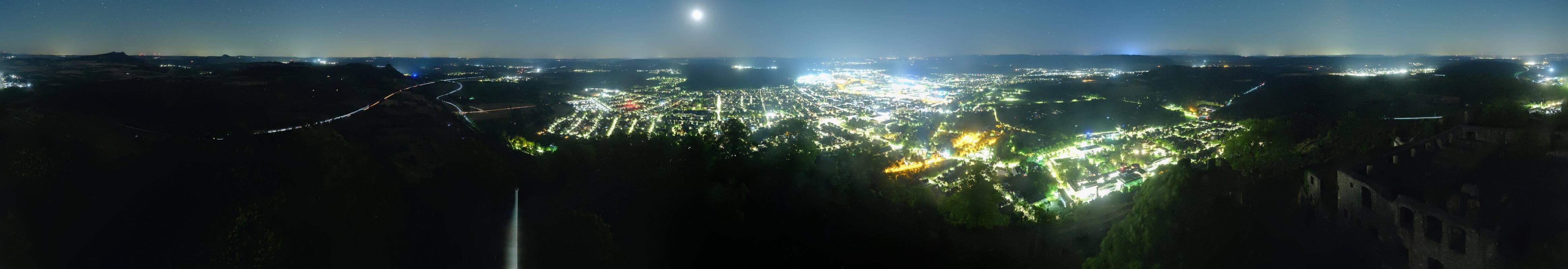 Archiv Foto Webcam Blick auf Singen von der Festung Hohentwiel