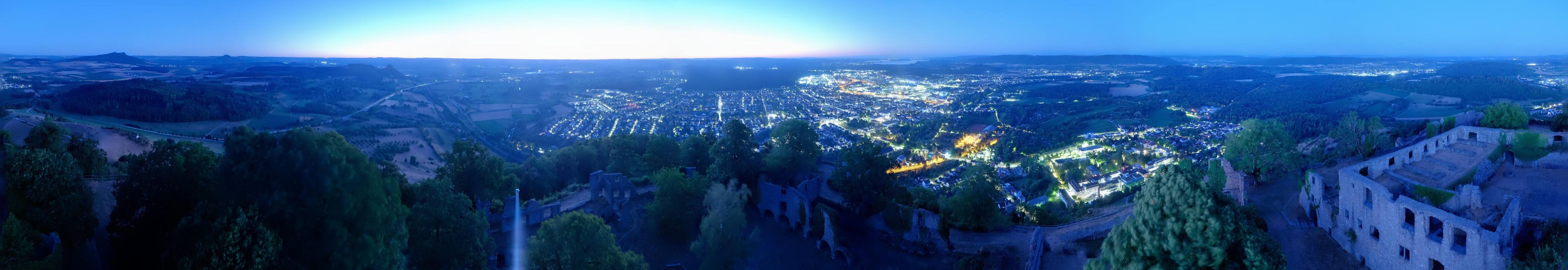 Archiv Foto Webcam Blick auf Singen von der Festung Hohentwiel