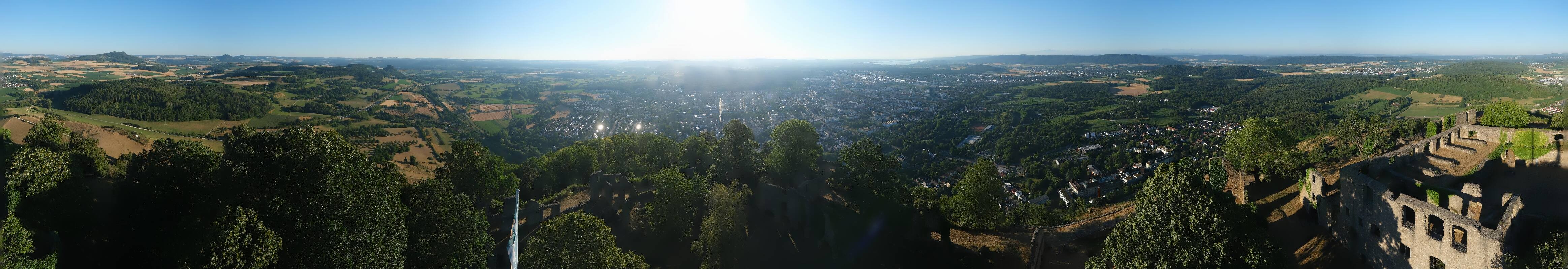 Archiv Foto Webcam Blick auf Singen von der Festung Hohentwiel
