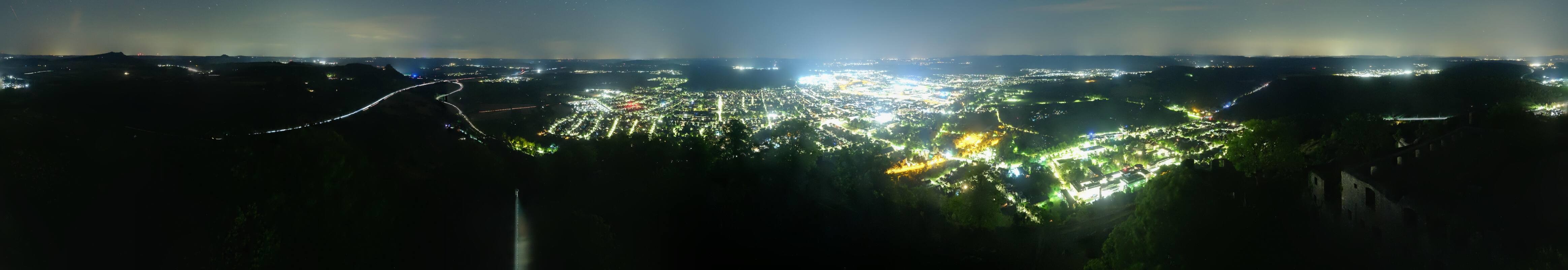 Archiv Foto Webcam Blick auf Singen von der Festung Hohentwiel