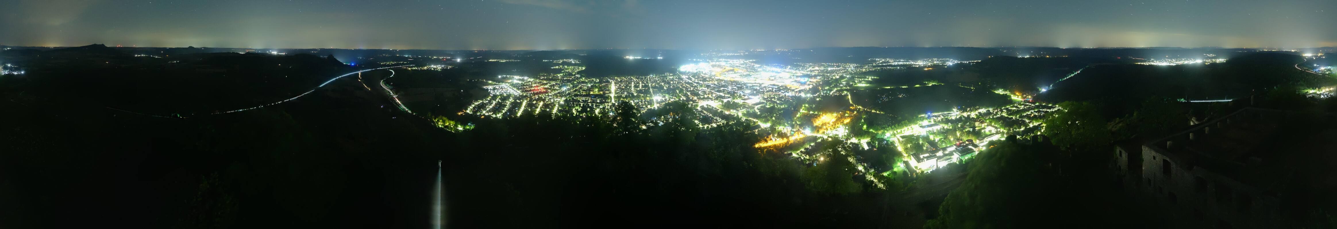 Archiv Foto Webcam Blick auf Singen von der Festung Hohentwiel