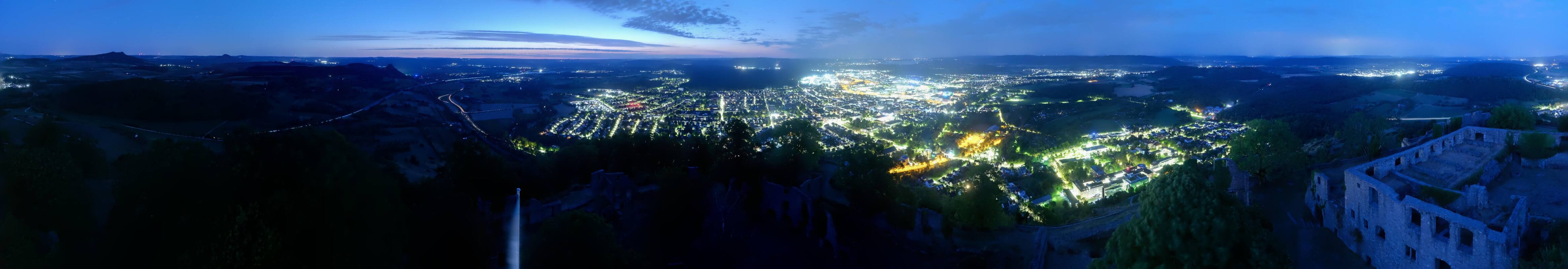 Archiv Foto Webcam Blick auf Singen von der Festung Hohentwiel