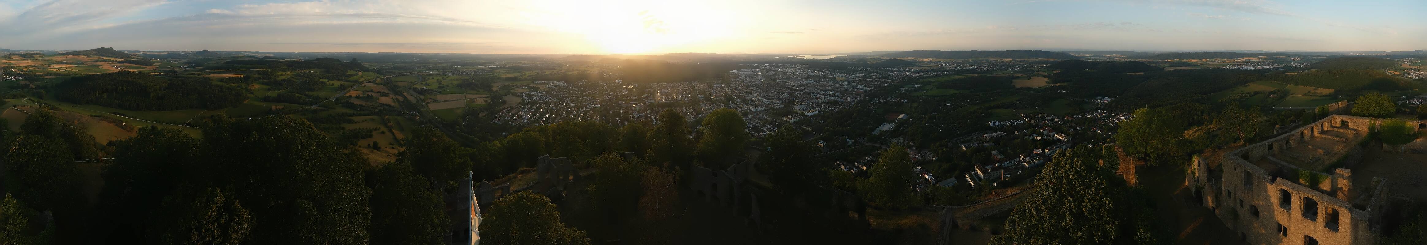 Archiv Foto Webcam Blick auf Singen von der Festung Hohentwiel