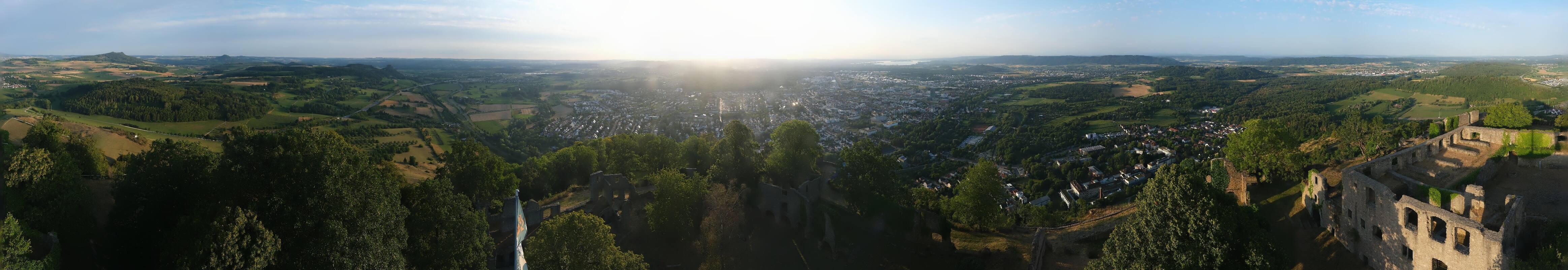 Archiv Foto Webcam Blick auf Singen von der Festung Hohentwiel