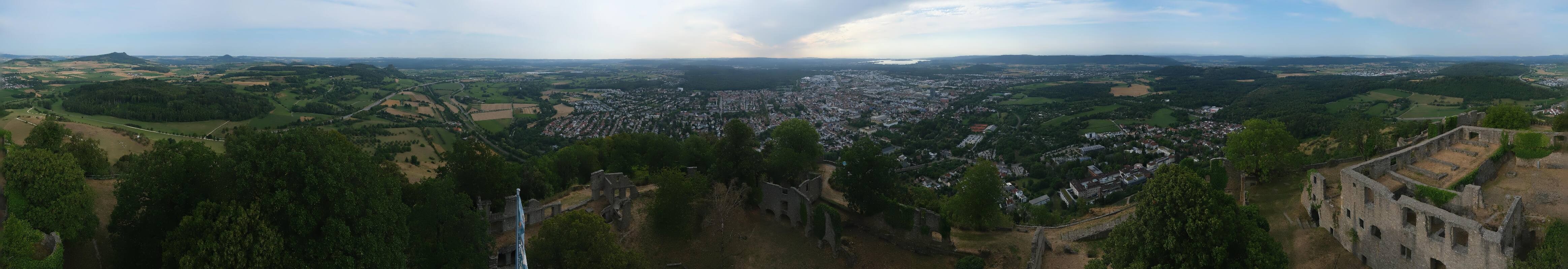 Archiv Foto Webcam Blick auf Singen von der Festung Hohentwiel