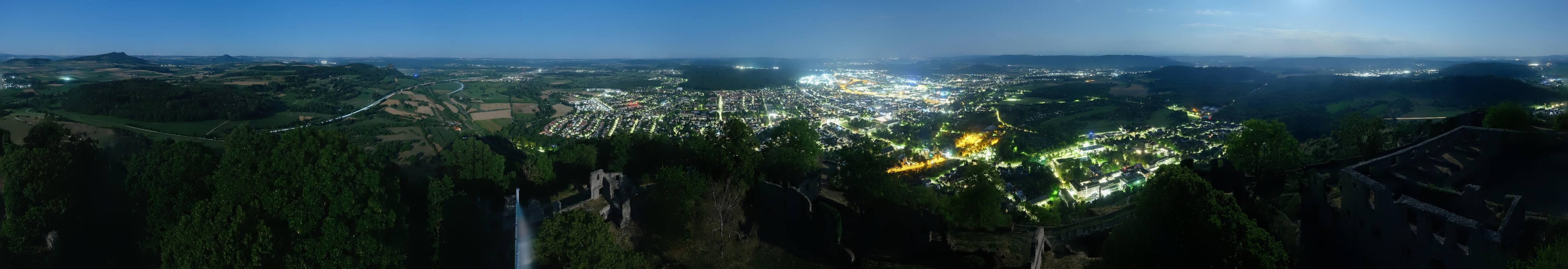 Archiv Foto Webcam Blick auf Singen von der Festung Hohentwiel