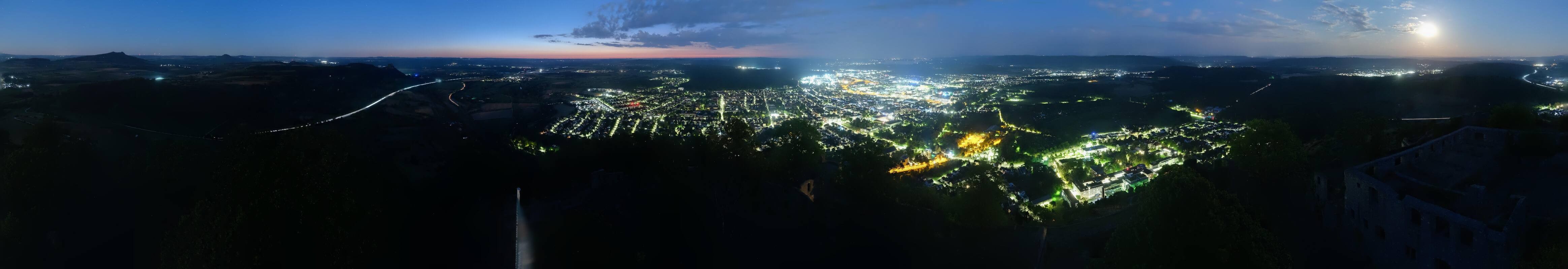 Archiv Foto Webcam Blick auf Singen von der Festung Hohentwiel