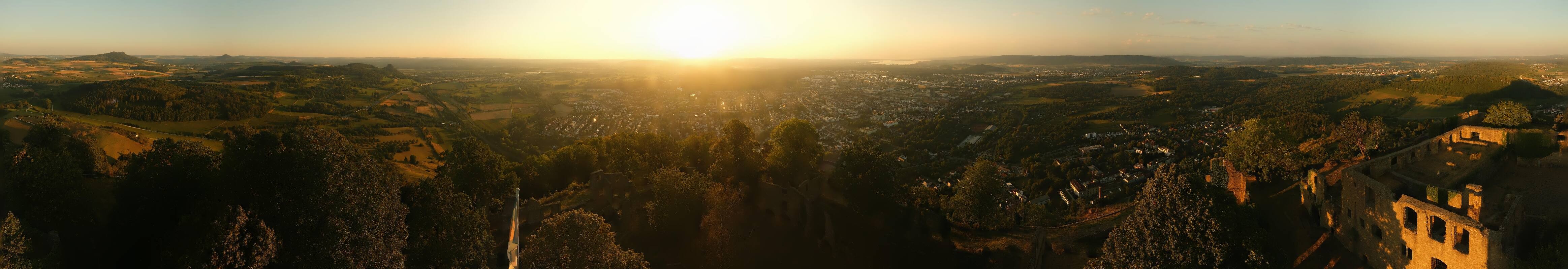 Archiv Foto Webcam Blick auf Singen von der Festung Hohentwiel