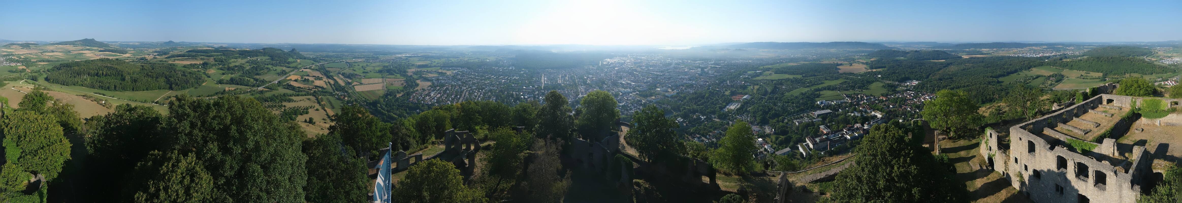 Archiv Foto Webcam Blick auf Singen von der Festung Hohentwiel