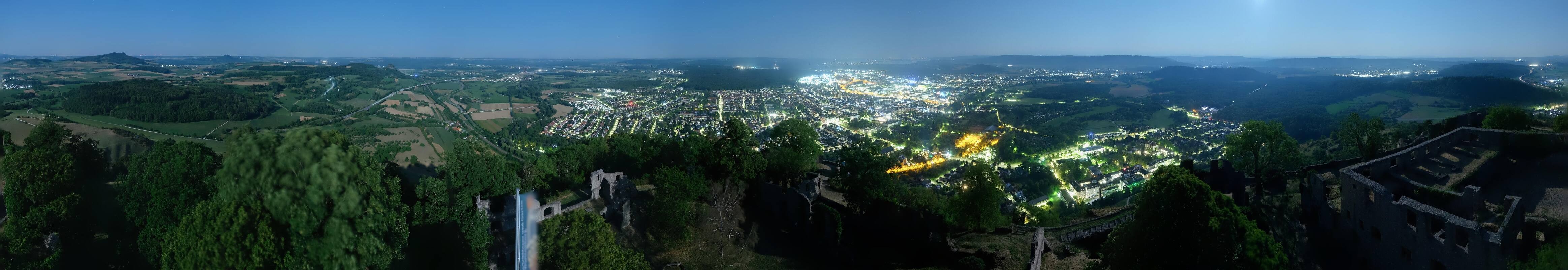 Archiv Foto Webcam Blick auf Singen von der Festung Hohentwiel