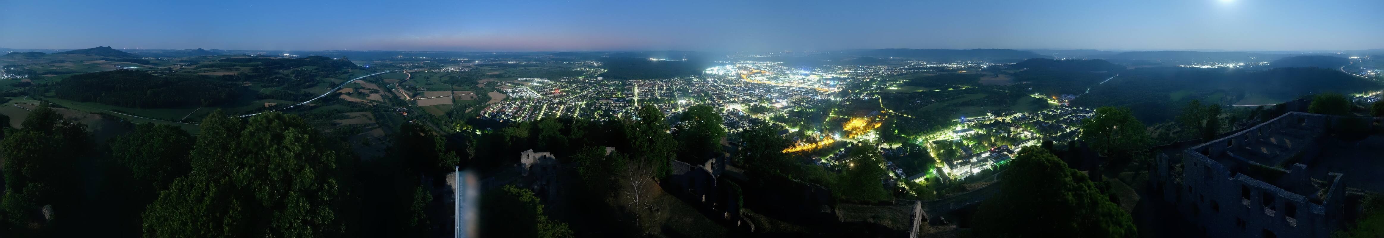 Archiv Foto Webcam Blick auf Singen von der Festung Hohentwiel