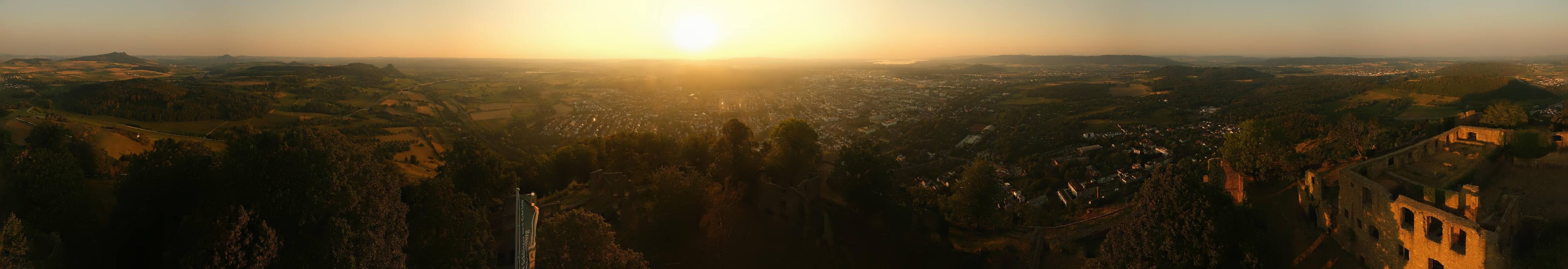 Archiv Foto Webcam Blick auf Singen von der Festung Hohentwiel