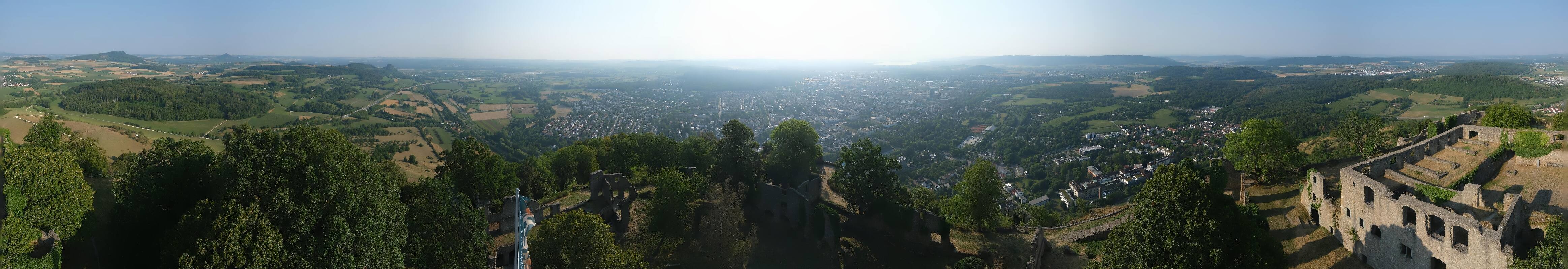 Archiv Foto Webcam Blick auf Singen von der Festung Hohentwiel