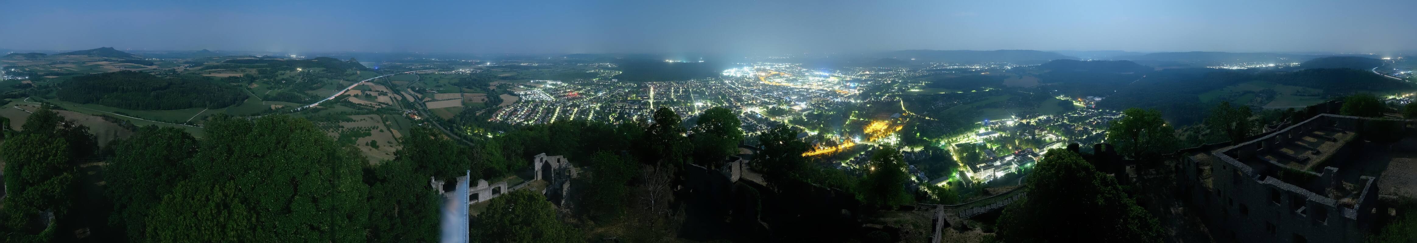 Archiv Foto Webcam Blick auf Singen von der Festung Hohentwiel