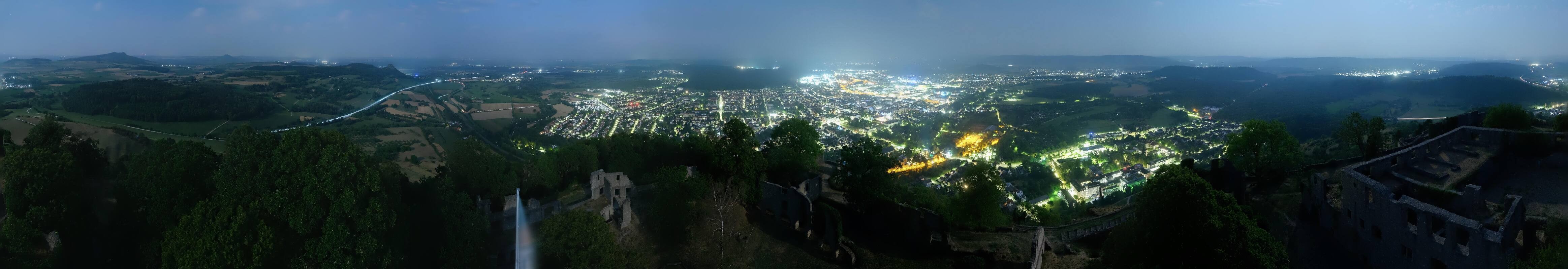 Archiv Foto Webcam Blick auf Singen von der Festung Hohentwiel
