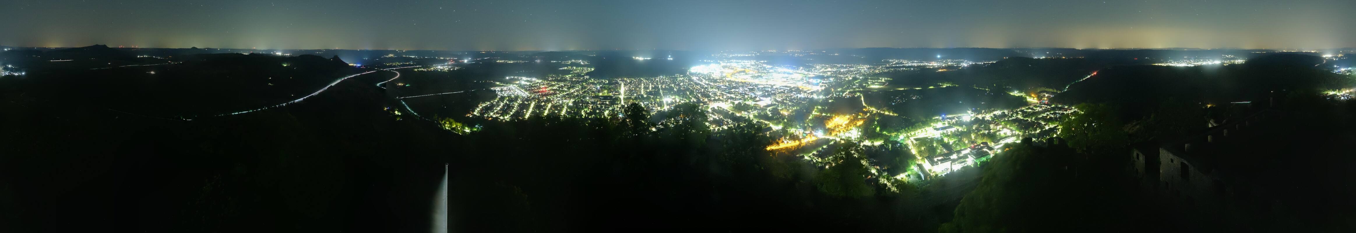 Archiv Foto Webcam Blick auf Singen von der Festung Hohentwiel