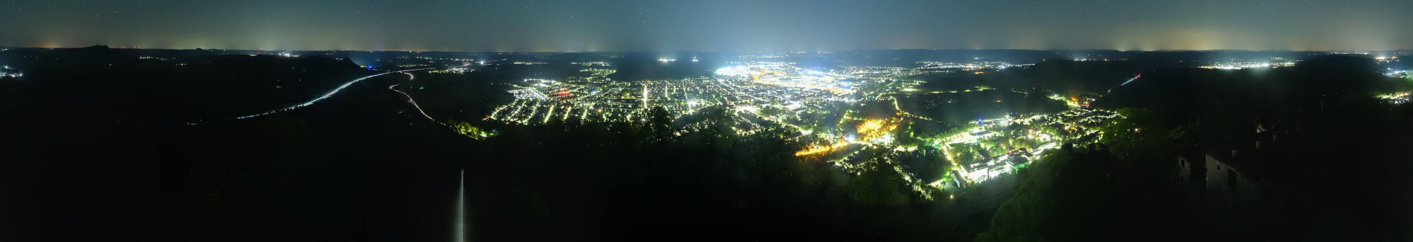 Archiv Foto Webcam Blick auf Singen von der Festung Hohentwiel