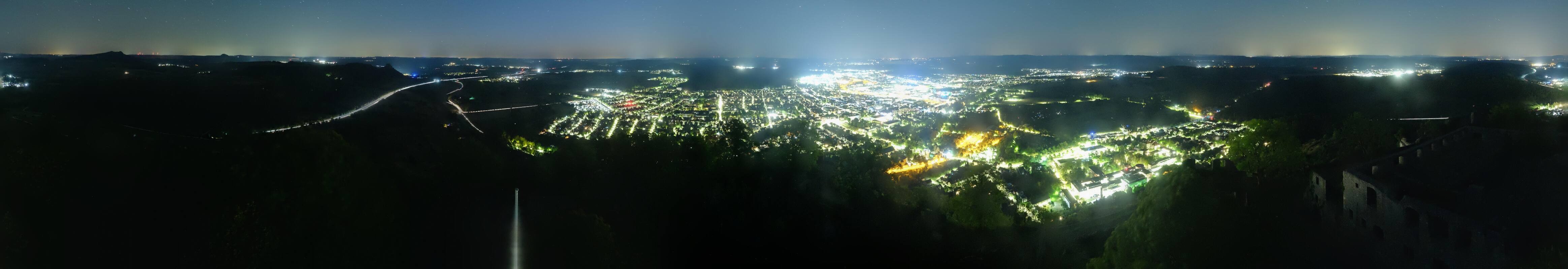 Archiv Foto Webcam Blick auf Singen von der Festung Hohentwiel