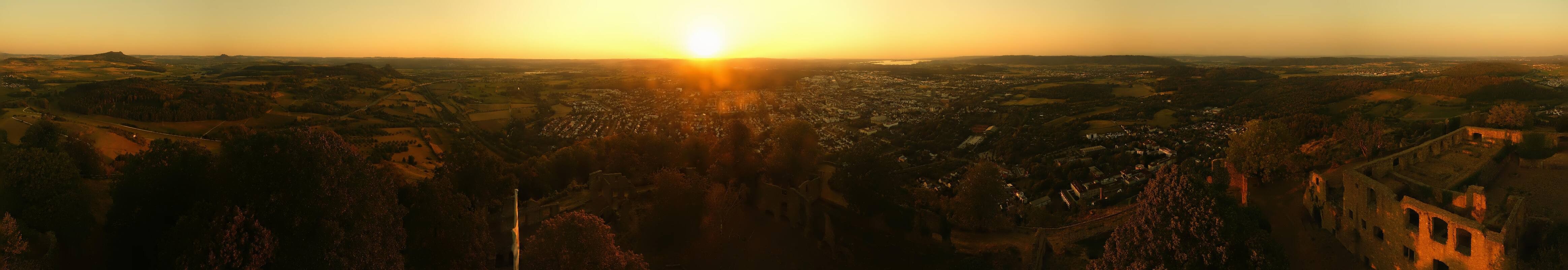 Archiv Foto Webcam Blick auf Singen von der Festung Hohentwiel