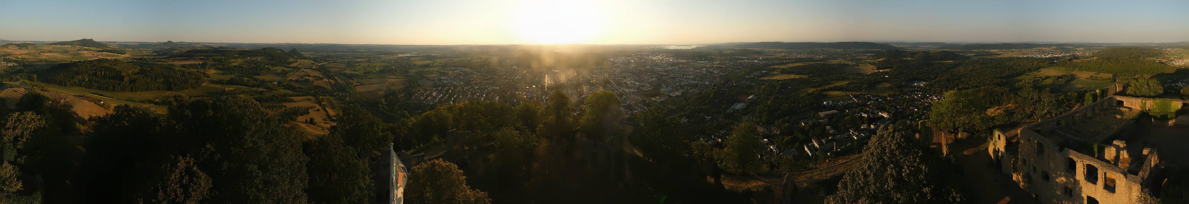 Archiv Foto Webcam Blick auf Singen von der Festung Hohentwiel
