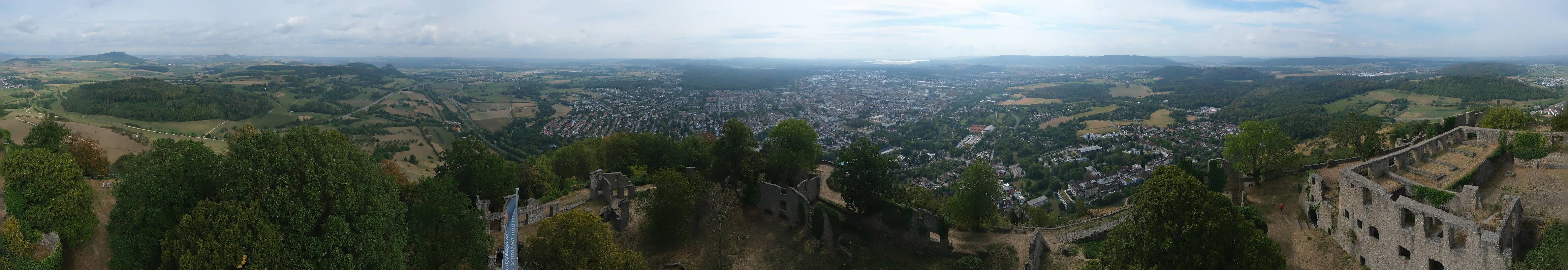 Archiv Foto Webcam Blick auf Singen von der Festung Hohentwiel