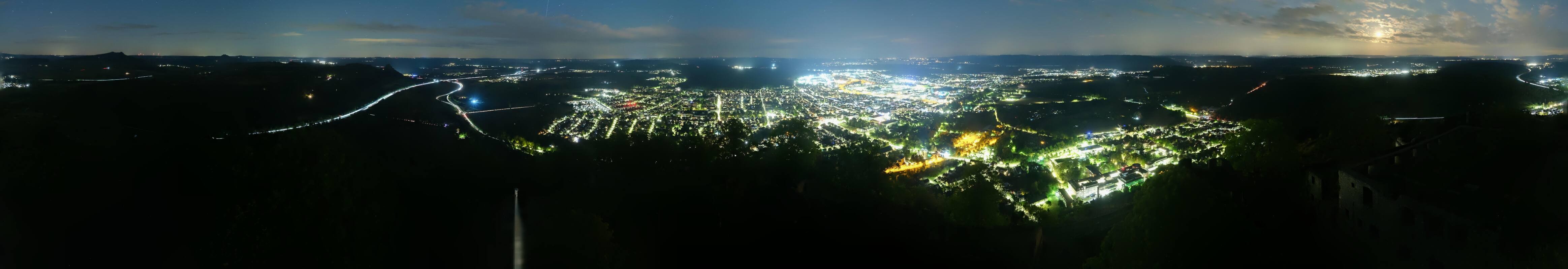 Archiv Foto Webcam Blick auf Singen von der Festung Hohentwiel