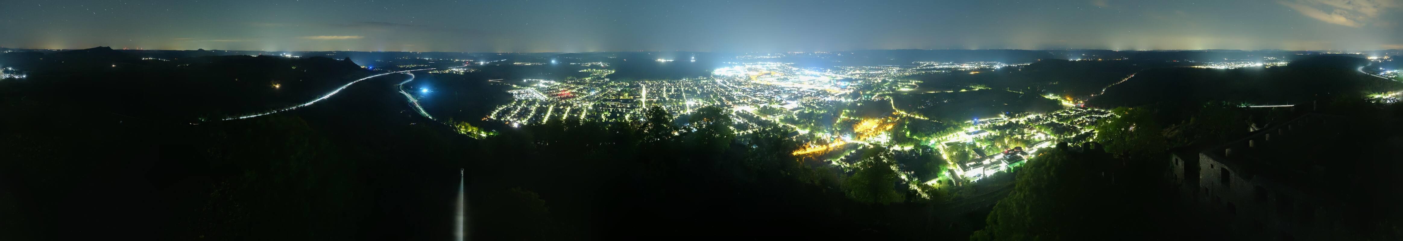 Archiv Foto Webcam Blick auf Singen von der Festung Hohentwiel