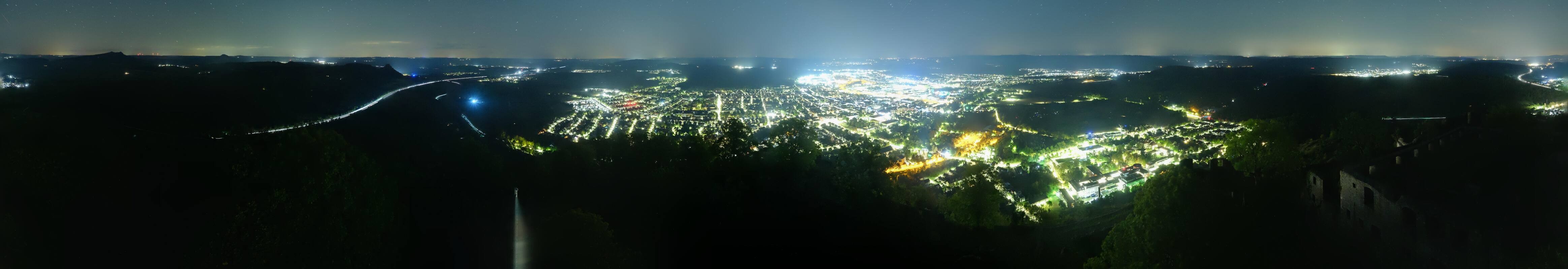 Archiv Foto Webcam Blick auf Singen von der Festung Hohentwiel