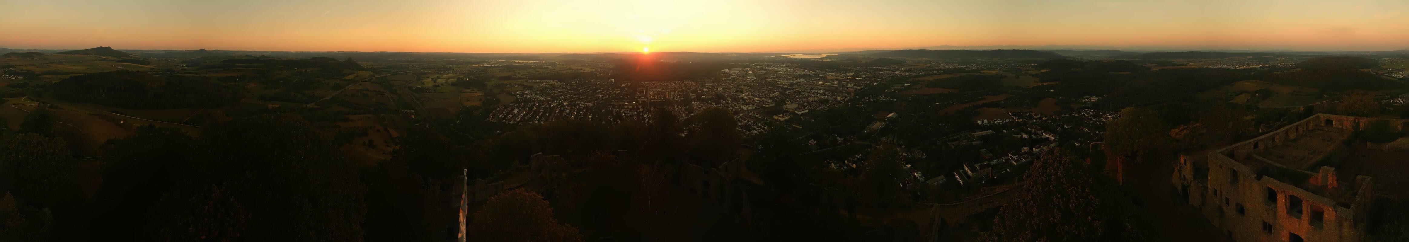Archiv Foto Webcam Blick auf Singen von der Festung Hohentwiel