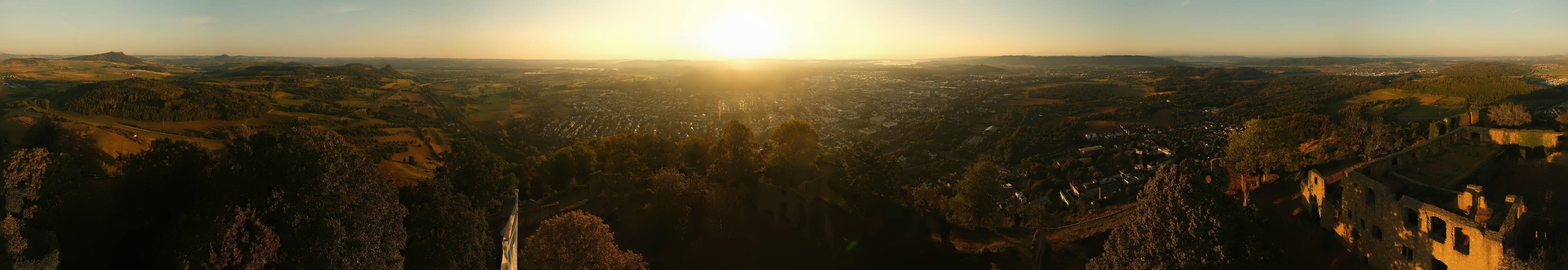 Archiv Foto Webcam Blick auf Singen von der Festung Hohentwiel