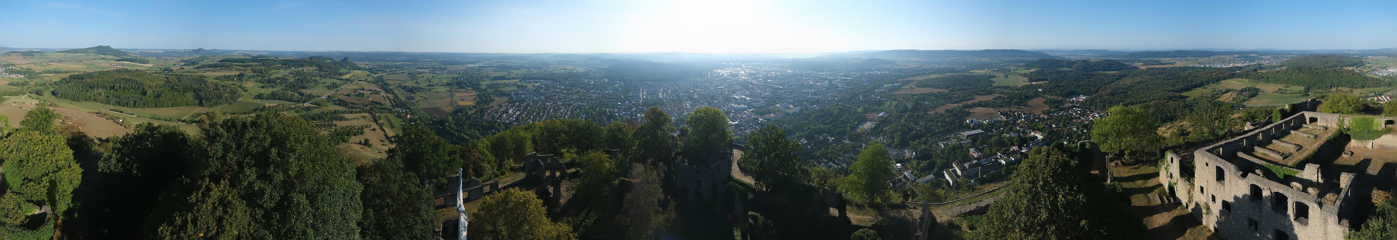 Archiv Foto Webcam Blick auf Singen von der Festung Hohentwiel