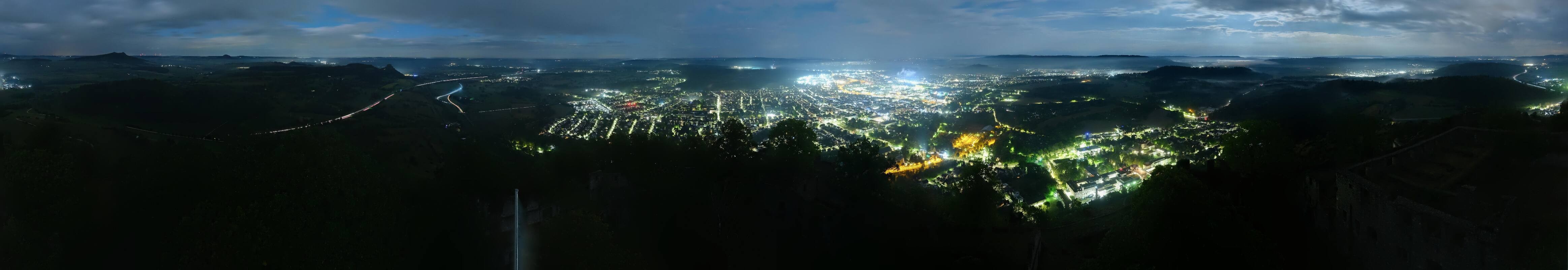 Archiv Foto Webcam Blick auf Singen von der Festung Hohentwiel