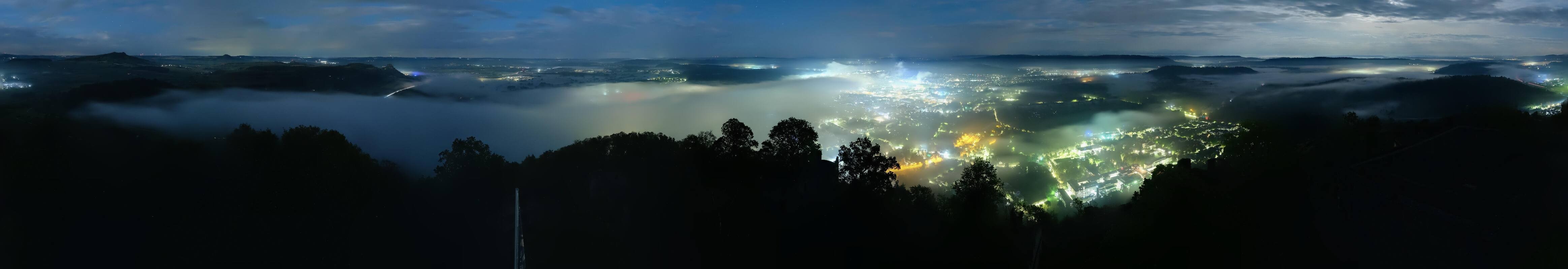 Archiv Foto Webcam Blick auf Singen von der Festung Hohentwiel