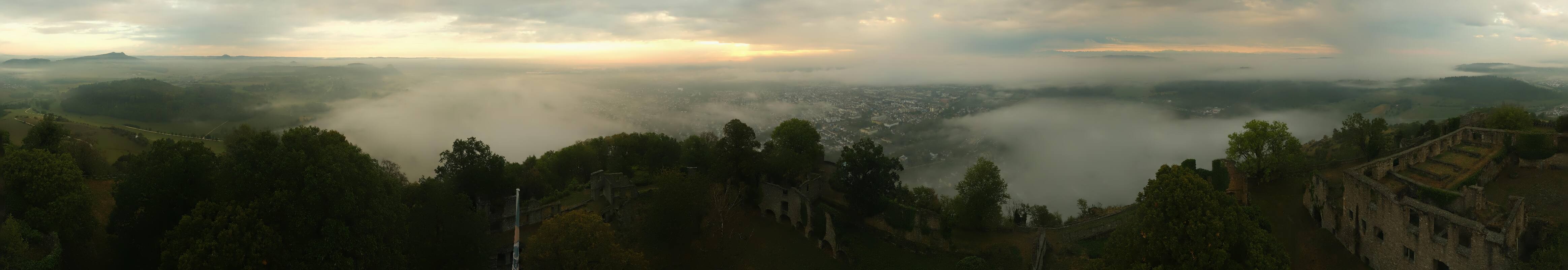 Archiv Foto Webcam Blick auf Singen von der Festung Hohentwiel