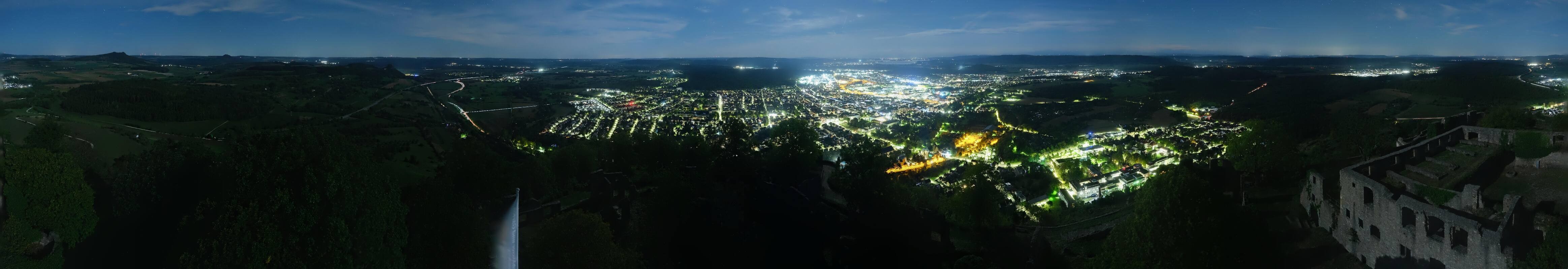 Archiv Foto Webcam Blick auf Singen von der Festung Hohentwiel