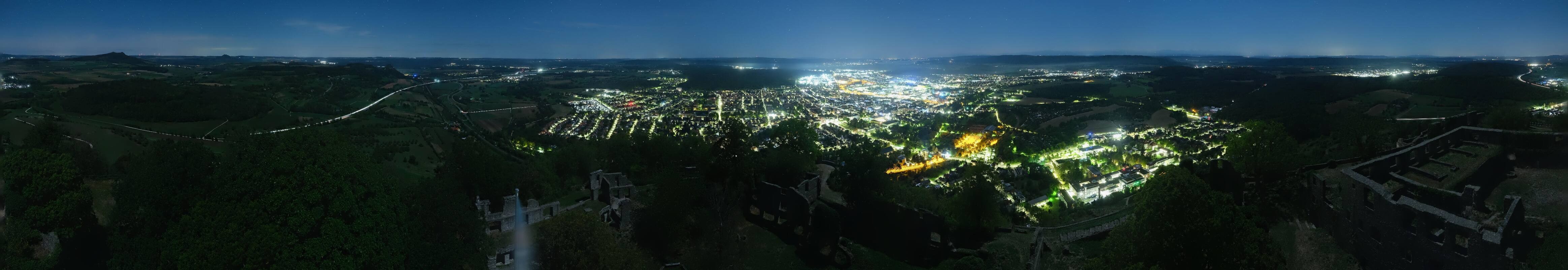 Archiv Foto Webcam Blick auf Singen von der Festung Hohentwiel