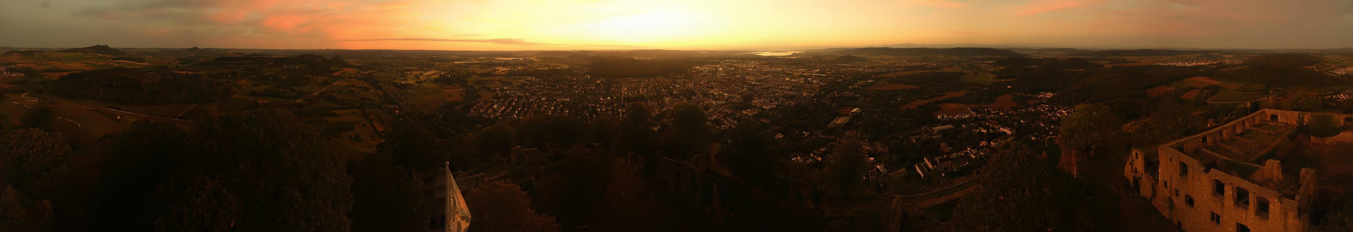 Archiv Foto Webcam Blick auf Singen von der Festung Hohentwiel