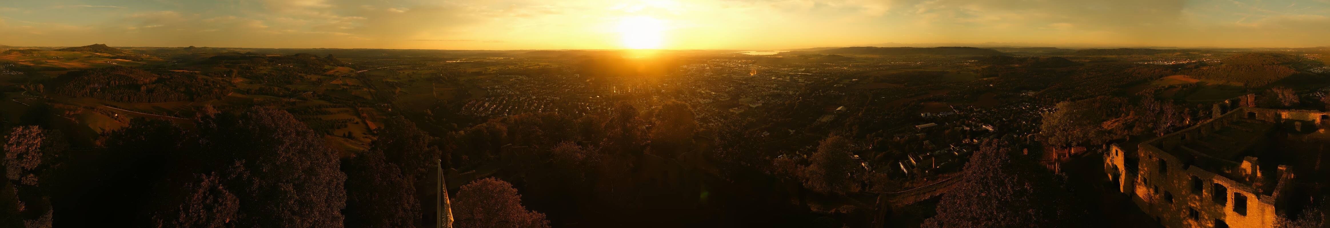 Archiv Foto Webcam Blick auf Singen von der Festung Hohentwiel