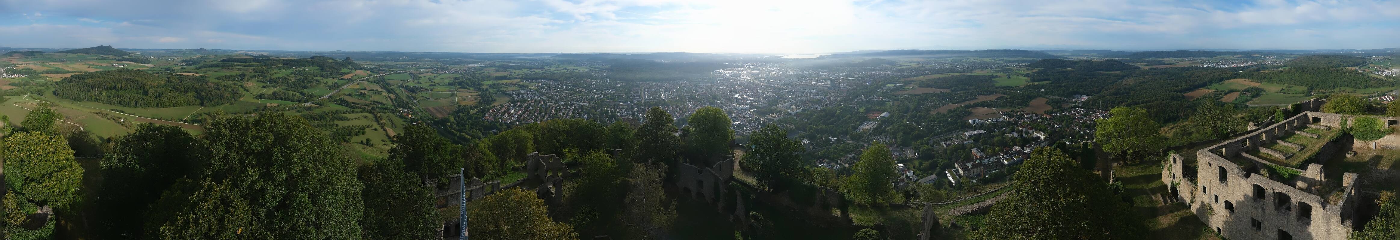 Archiv Foto Webcam Blick auf Singen von der Festung Hohentwiel