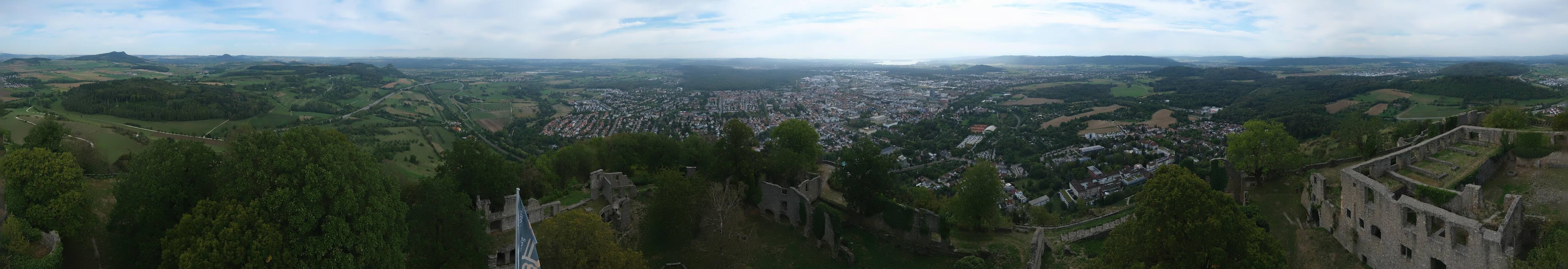 Archiv Foto Webcam Blick auf Singen von der Festung Hohentwiel